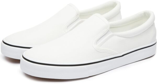 Mens Slip on Sneakers Loafers Shoes Black Shoes White Casual Fashion Shoes