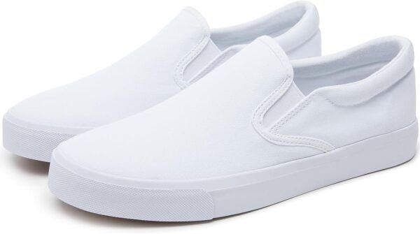 Mens Slip on Sneakers Loafers Shoes Black Shoes White Casual Fashion Shoes