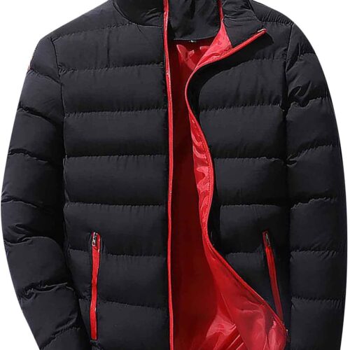 Men's Jacket Packable Puffer Lightweight Windproof Winter Coat Outwear Light Jackets for Men, L-5XL