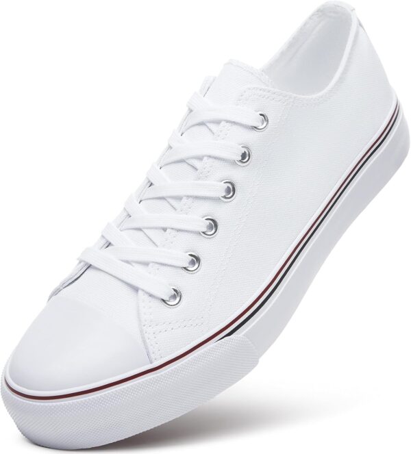 Mens Classic Casual Shoes,Lace-up Fashion Sneakers,Low Top Canvas Sneakers for Men