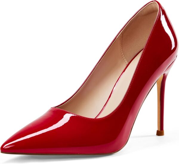 Women's High Heels Pumps Closed Pointed Toe Stiletto 4inch Heels Classic Office Special Dressy Wedding Pump Shoes