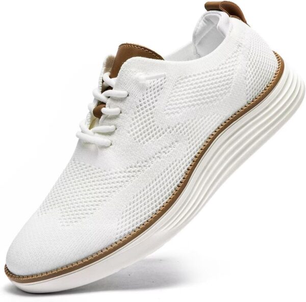 Mens Casual Dress Sneakers Fashion Walking Mesh Oxfords Shoes Business Work Lightweight Soft Sole