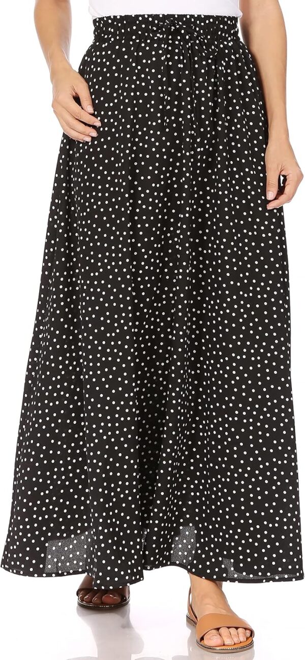 Maxi Skirts for Women Reg & Plus Size Women's Long Skirts, Flowy Summer Skirt Aline Elastic High Waisted Trendy